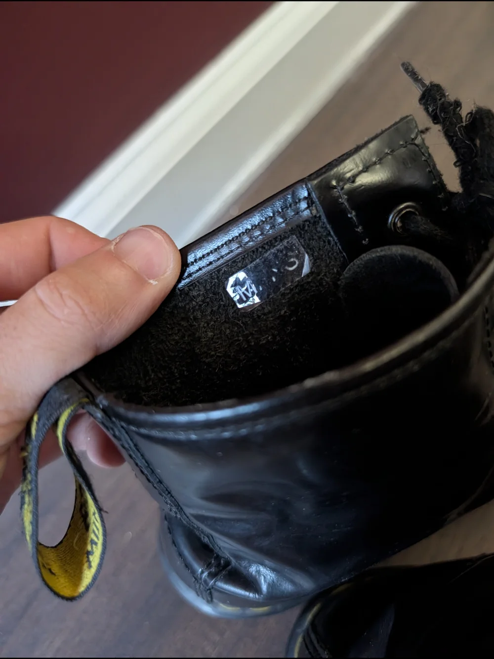 Dr. Martens 1460 Black Patent Leather Lace-Up Ankle Combat Boots US Mens 8